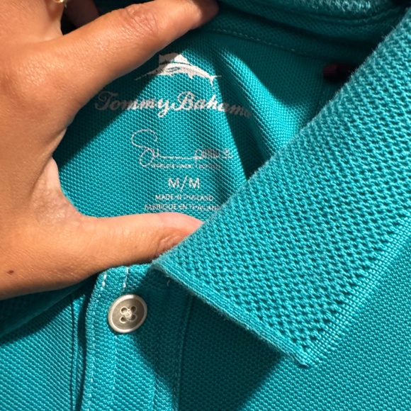 Tommy Bahama Men’s Polo Shirt – Medium – Barely Used - Blue - Picture 6 of 6